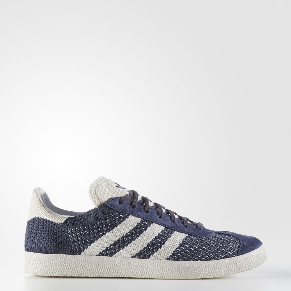 Adidas Gazelle Primeknit - Originals γυναικεια - Ασπρα/Ασπρα,Μέγεθος: EU 36 – 54 2/3 (138CADEX)